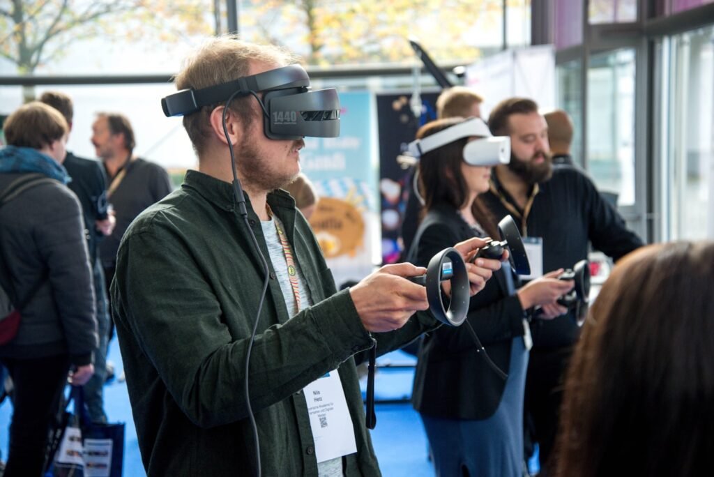Trying an augmented view through a handset