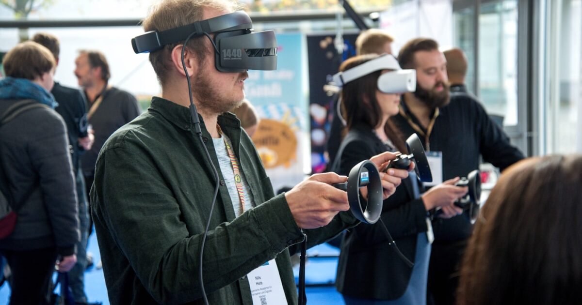 Trying an augmented view through a handset