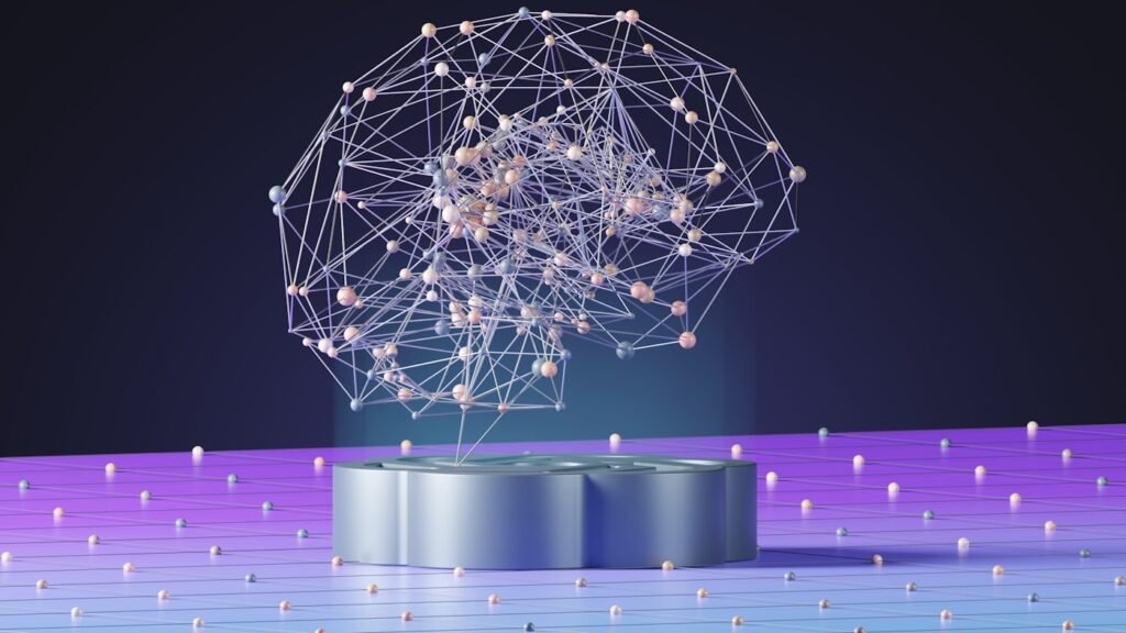 Connected data points forming a sphere