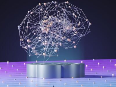Connected data points forming a sphere