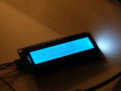Sensor readings shown on a device display