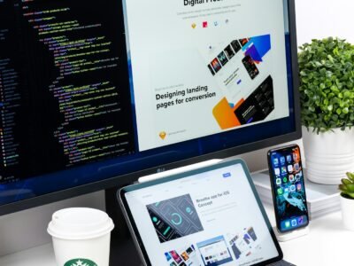 Shared interface previewed on a monitor