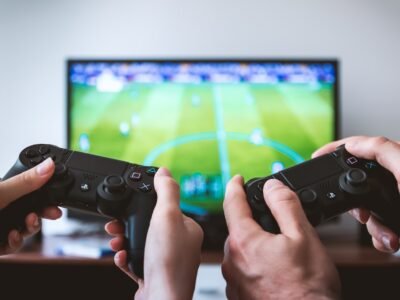 Two players testing a console build